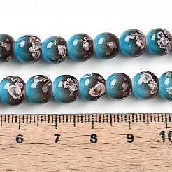 Baking Paint Glass Beads Strands&nbsp;DGLA-N008-8mm-07