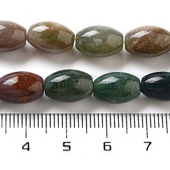 天然石インディアン瑪瑙ビーズ連売り  ライス  12x8mm  穴：1.2mm  約33個/連  15.94''（40.5センチメートル）&nbsp;G-B106-B05-01