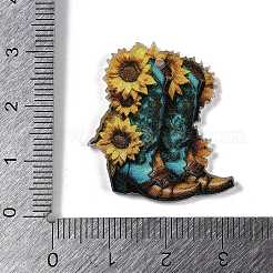 オペークアクリルパーツ  靴チャーム  28.5x27.5x2mm  穴：1.4mm&nbsp;LS-MACR-D036-01A