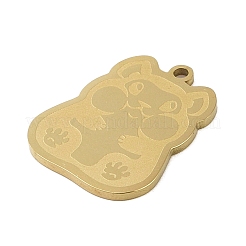 201 Stainless Steel Pendants&nbsp;STAS-C095-29G