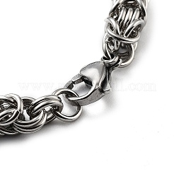 Non-Tarnish 201 Stainless Steel Rope Chain Bracelet&nbsp;BJEW-Z023-03B