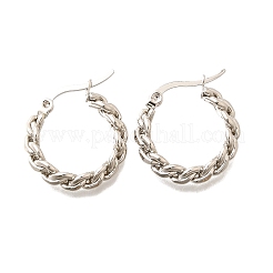 201 Stainless Steel Hoop Earrings&nbsp;EJEW-Q026-14P-B