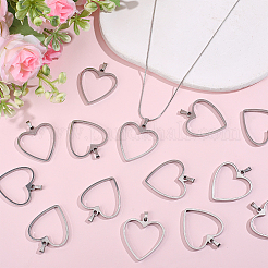 14Pcs 201 Stainless Steel Pendants&nbsp;HJEW-HY00180