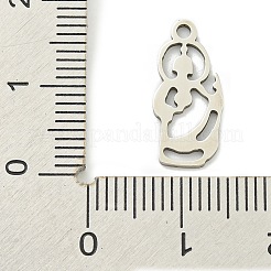 Non-Tarnish 201 Stainless Steel Pendants&nbsp;STAS-M015-04P