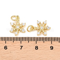 Brass Micro Pave Cubic Zirconia Pendants&nbsp;KK-B167-15G