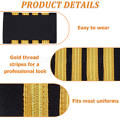 Silk Aviation Epaulette&nbsp;AJEW-CY0002-53B