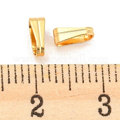 304ステンレススチールスナップオンベイル  ゴールドカラー  6x3x2mm  穴：2x5.5mm&nbsp;STAS-F149-28G