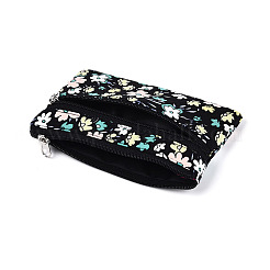 Flower Pattern Cotton Cloth Wallets&nbsp;AJEW-N003-06