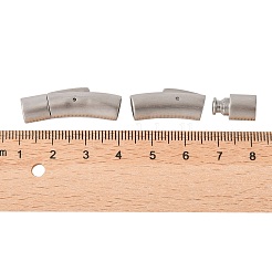 304 Stainless Steel Bayonet Clasps&nbsp;LS-STAS-C041-01