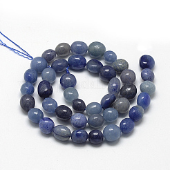 Dyed & Heated Natural Blue Aventurine Beads Strands&nbsp;X-G-R445-8x10-27