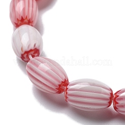 Handmade Millefiori Lampwork Beads Strands&nbsp;LAMP-F035-12E