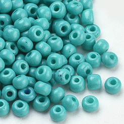 Baking Paint 8/0 Glass Seed Beads&nbsp;SEED-Q025-3mm-L08