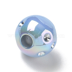 UV Plating Opaque Acrylic European Bead Rhinestone Settings&nbsp;AC-CBA6658-06E