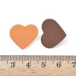 焼き付け塗装合金製携帯電話ホルダー  ハート  ミックスカラー  17x21x1.2~8mm&nbsp;FIND-H058-03