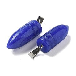 Dyed Natural White Jade Pointed Pendants&nbsp;G-B127-18P-06