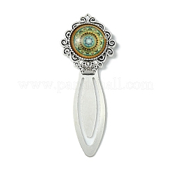 Mosaic Printed Glass Cabochons Bookmarks&nbsp;AJEW-JK00274