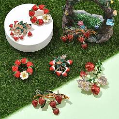 1Pc Alloy Fruit Brooches&nbsp;JEWB-YW0001-07