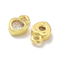 Brass Micro Pave Cubic Zirconia Charms&nbsp;KK-L075-016LG