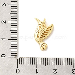 真鍮チャーム  カドミウムフリー＆ニッケルフリー＆鉛フリー  鳥のチャーム  18KGP本金メッキ  18x11.5x25mm  穴：1.4mm&nbsp;KK-Z073-09G