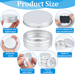 120Pcs 3 Styles Round Aluminium Tin Cans&nbsp;CON-WA0001-14