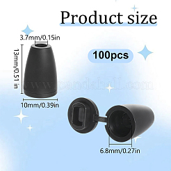 Plastic Cord End Caps&nbsp;LS-FIND-WH0750-205
