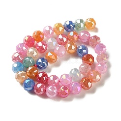 Electroplate Imitation Jade Glass Beads Strands&nbsp;EGLA-A047-01B