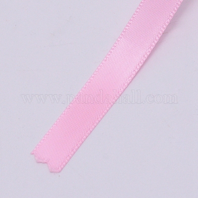 ポリエステルリボン  フラットリボン  ピンク  10mm&nbsp;OCOR-WH0033-21L-1
