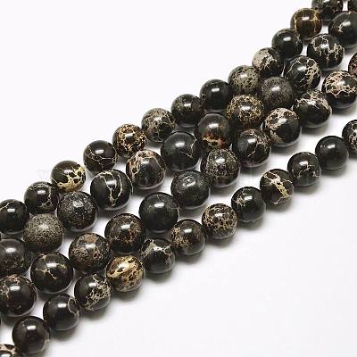 Natural Imperial Jasper Beads Strands&nbsp;X-G-I122-8mm-11-1