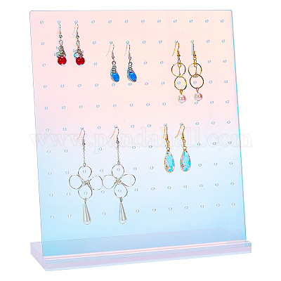 Acrylic Earrings Display Stands&nbsp;EDIS-WH0029-28-1