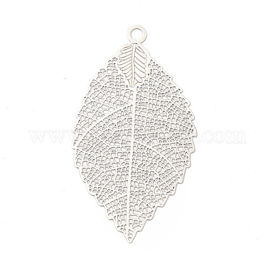 Rack Plating Brass Filigree Big Pendants&nbsp;KKC-S001-040P-1