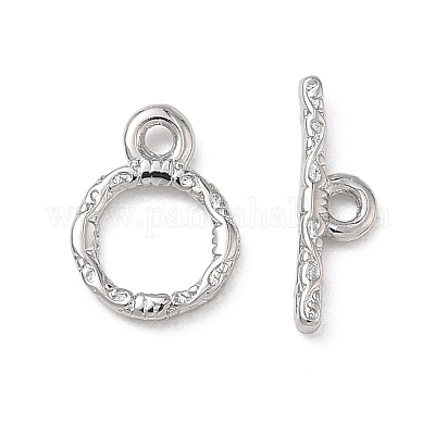Brass Toggle Clasp&nbsp;KK-D289-53A-P-1