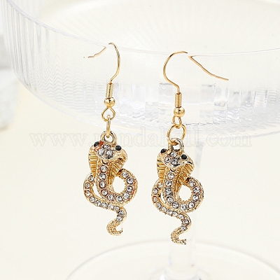 Snake Alloy Dangle Earrings&nbsp;PW-WG93261-01-1