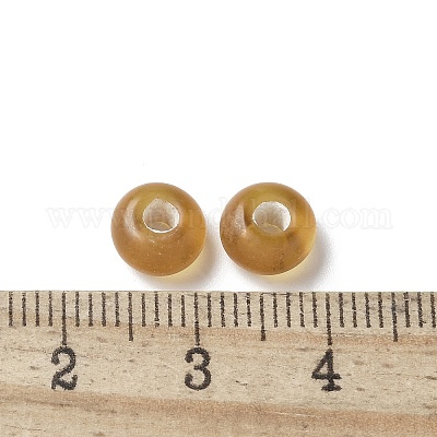 手作りランプワークビーズ  フラットラウンド  ペルー  7~8x4~5mm  穴：2mm&nbsp;LAMP-P068-12B-1