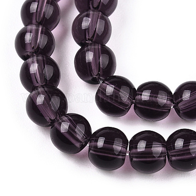 Transparent Glass Beads Strands&nbsp;GLAA-T032-T8mm-03-1