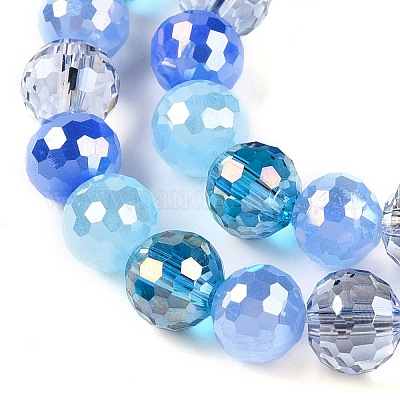 Electroplate Glass Bead Strands&nbsp;GLAA-Z006-01I-1