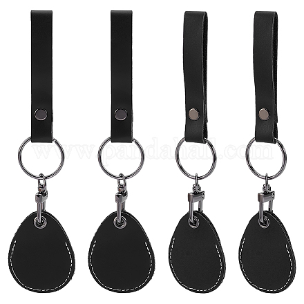 Leather Keychains&nbsp;KEYC-WH0038-75-1