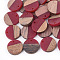 Resin & Walnut Wood Pendants, Flat Round, Brown, 18x3.5mm, Hole: 1.5mm