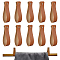 PU Leather Bag Handles, Rectangle, Camel, 266x25x2mm, Hole: 3mm