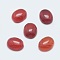 Natural Carnelian Cabochons, Dyed & Heated, Oval, 10x8x4mm