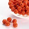 Pave Disco Ball Beads, Polymer Clay Rhinestone Beads, Grade A, Round, Hyacinth, Rhinestone: PP13(1.9~2mm), 6 Rows Rhinestone, 10mm, Hole: 1.5mm