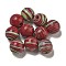 Handmade Lampwork Beads, Round, Dark Red, 20mm, Hole: 4mm