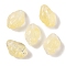 Transparent Spray Paint Glass Beads, Conch, Yellow, 15~16x11x10~11mm, Hole: 1mm