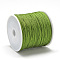 Nylon Braided Cord, Chinese Knotting Cord for Jewelry Making Macrame Craft, Olive Drab, 1mm, about 284.33 yards(260m)/roll