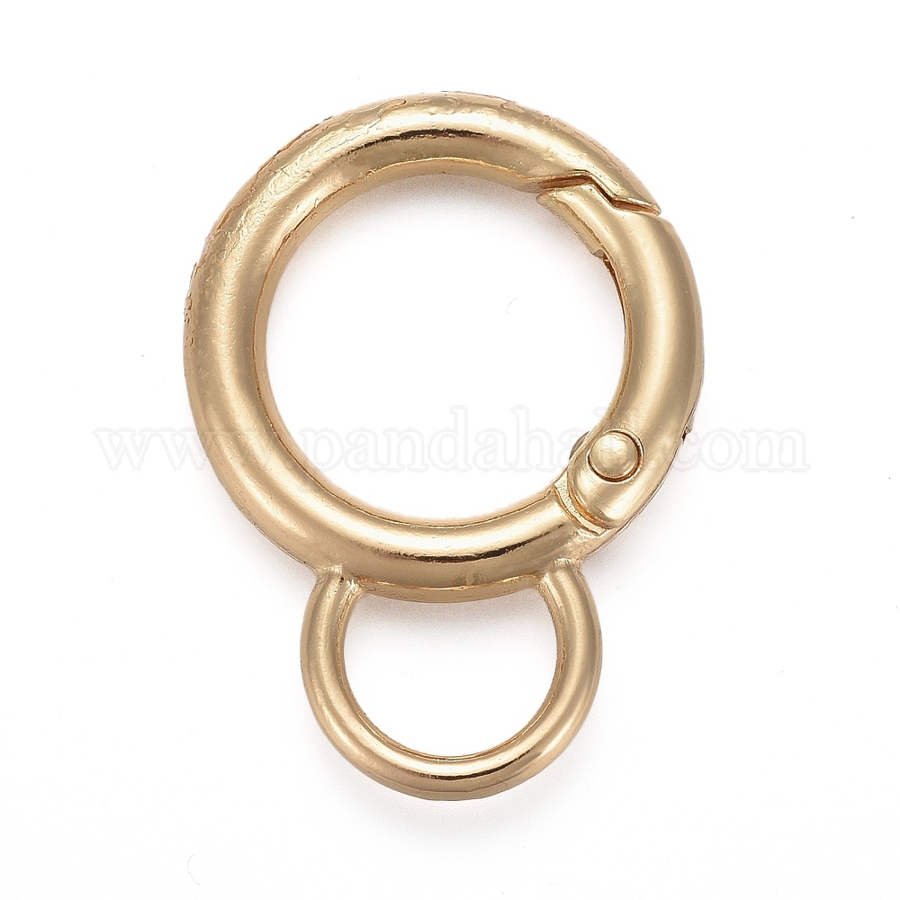 Gate Loop Ring Wholesale Alloy Spring Gate Ring - Pandahall.com