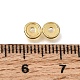 真鍮ビーズ  ディスク  ラックめっき  長持ちメッキ  ゴールドカラー  5x1mm  穴：1.5mm&nbsp;KK-CBA0DF0-18B-G-2