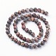 Natural Red Leopard Skin Jasper Beads Strands&nbsp;X-GSR6mmC066-3