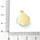 UV Plating Brass Pendants&nbsp;KK-R213-15G-04-3