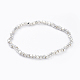 Brass Bead Stretch Bracelets&nbsp;BJEW-JB04402-1