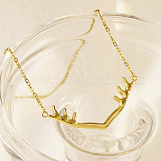 304ステンレススチールテクスチャリングペンダントネックレス 女性の