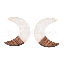 Epoxy Resin & Walnut Wood Pendants&nbsp;RESI-T057-14C